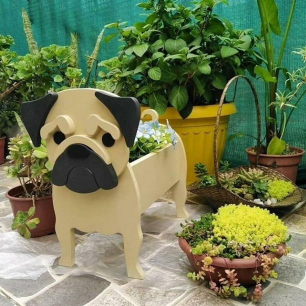 Cute Plant Pot Indoor Outdoor Succulent Herb Flower Planter Resin Pets Shape 91